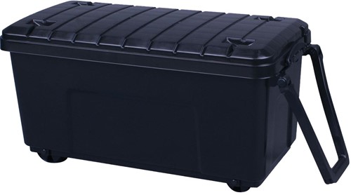 Really Useful Box opbergkoffer op wieltjes 160 liter, zwart