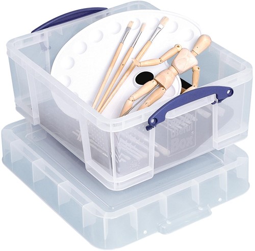Really Useful Box boîte de rangement 18 litres XL, transparent