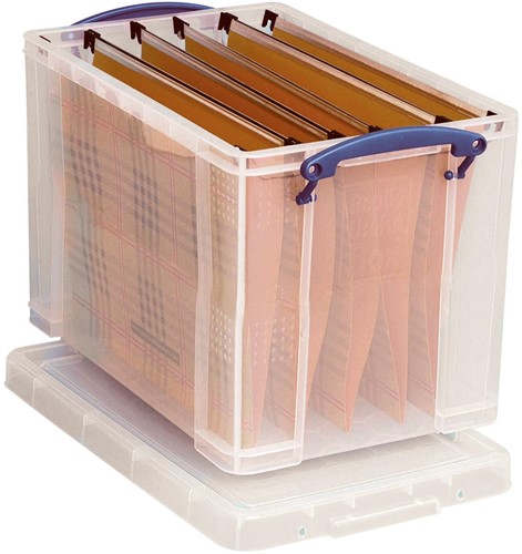 Really Useful Box boîte de rangement 19 l, pour dossiers suspendus, transparent 1 Stuk