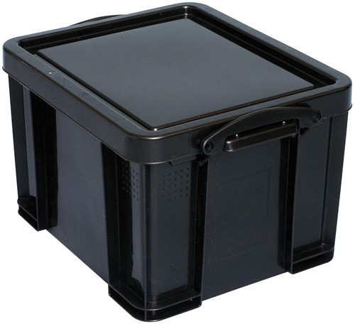 Really Useful Box boîte de rangement 35 l, recyclé, noir