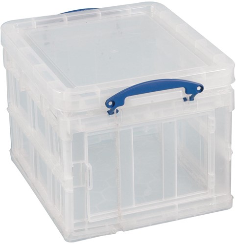 Really Useful Box boîte de rangemen 35 litres pliable, transparent