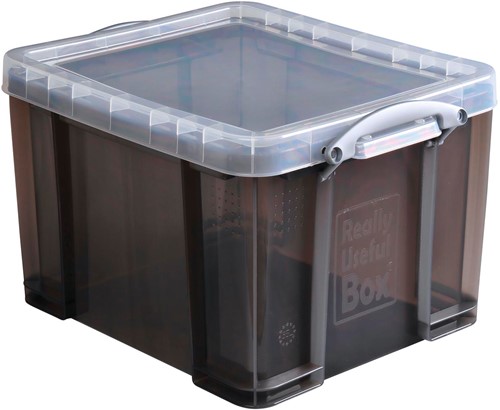 Really Useful Box boîte de rangemen 35 litres, transparent fumé