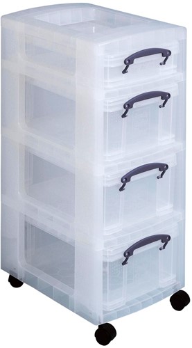 Really Useful Box trolley avec 4 boîtes de rangement