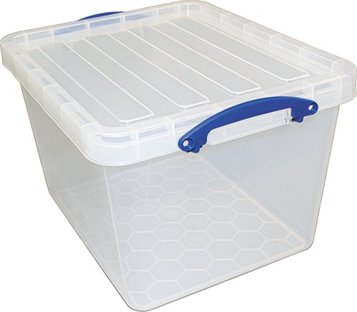 Really Useful Box boîte de rangement 40 l, emboîtable, transparent