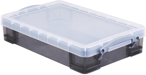 Really Useful Box boîte de rangement 4 l, transparent fumé