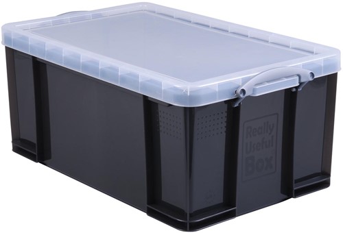 Really Useful Box boîte de rangement 64 litres, transparent fumé