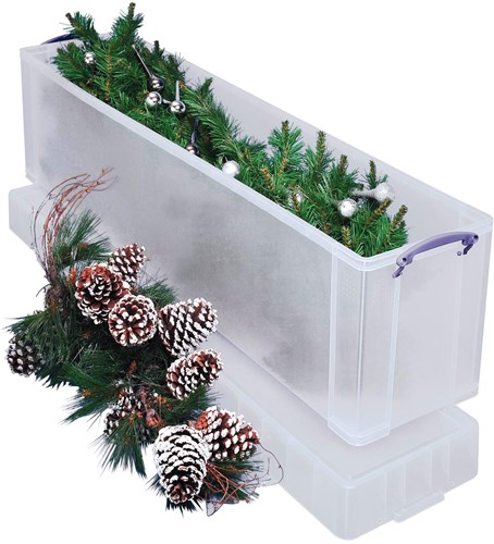 Really Useful Box boîte de rangement 77 l, transparent
