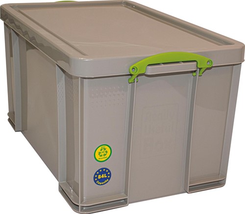 Really Useful Box boîte de rangement 84 l, recyclé, gris