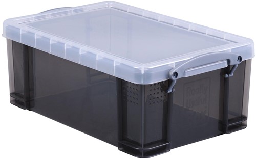 Really Useful Box boîte de rangement 9 l, transparent fumé