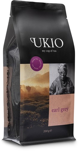 UKIO thé noir Earl Grey, en vrac, paquet de 200 gram