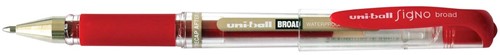 Uni-ball roller Signo Broad, pointe large, rouge