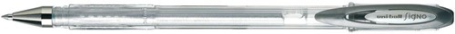 Uni-ball roller Signo Metallic, medium punt, zilver 1 Stuk