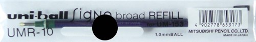 Uni-ball recharges Signo Broad, noir