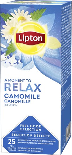 Lipton thee Feel Good Selection, Kamille, doos van 25 zakjes 25 Stuk