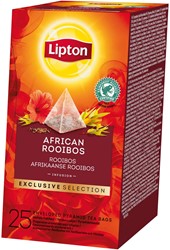 Lipton thee Exclusive Selection, Afrikaanse Rooibos, doos van 25 zakjes 25 Stuk
