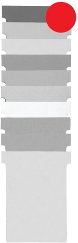 Nobo T-planbordkaarten index 1,5, ft 53 x 45 mm, rood 100 Stuk