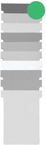 Nobo T-planbordkaarten index 1,5, ft 53 x 45 mm, groen