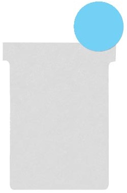 Nobo T-planbordkaarten index 2, ft 85 x 60 mm, lichtblauw 100 Stuk
