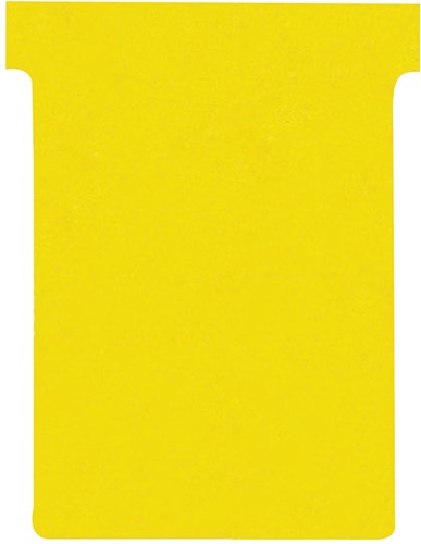 Nobo T-planbordkaarten index 3, ft 120 x 92 mm, geel 100 Stuk