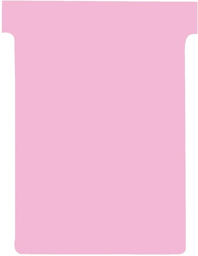 Nobo T-planbordkaarten index 3, ft 120 x 92 mm, roze 100 Stuk