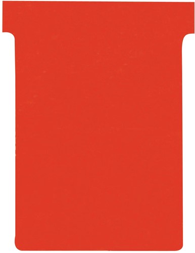 Nobo T-planbordkaarten index 3, ft 120 x 92 mm, rood 100 Stuk