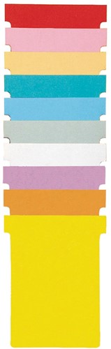 Nobo T-planbordkaarten index 4, ft 180 x 124 mm, oranje