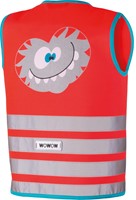 Wowow Crazy Monster Jacket fluohesje, rood S (kind)-2