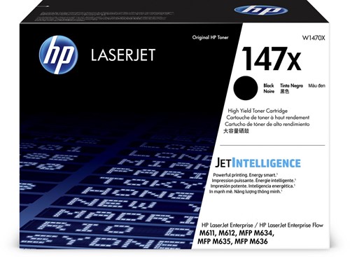 HP toner 147X, 25.200 pages, OEM W1470X, noir