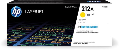 HP toner 212A, 4.500 pagina's, OEM W2122A, geel 1 Doos