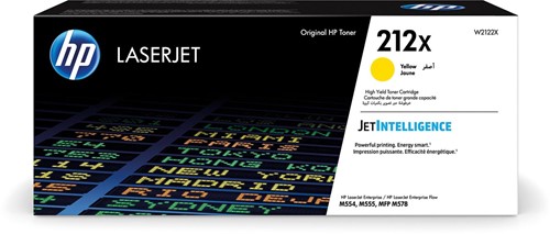 HP toner 212X, 10.000 pagina's, OEM W2122X, geel