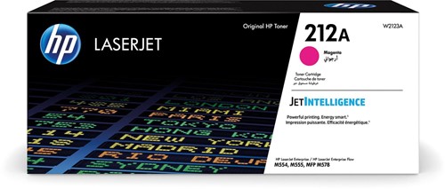 HP toner 212A, 4.500 pagina's, OEM W2123A, magenta 1 Doos