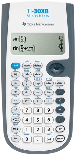 Texas wetenschappelijke rekenmachine TI-30XB Multiview, werkt op batterijen 1 Stuk