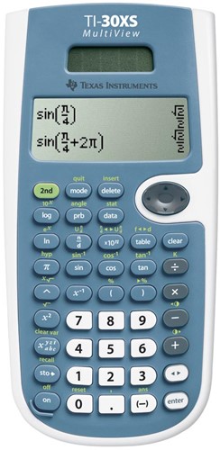 Texas Calculatrice scientifique TI-30XS Multiview, alimentation solaire et par piles 1 Stuk