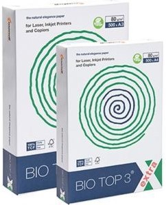 Bio Top 3 , Extra Natural wit ,A4  160g , 1000 vellen 