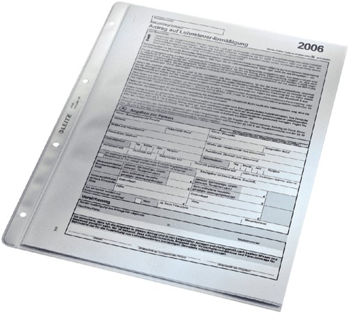 Showtas Leitz Premium 4-gaats PP A4 transparant 100 Stuk