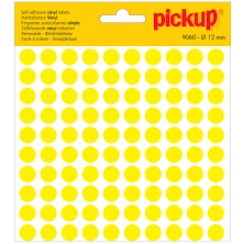 Pickup etiket stip geel  12mm 