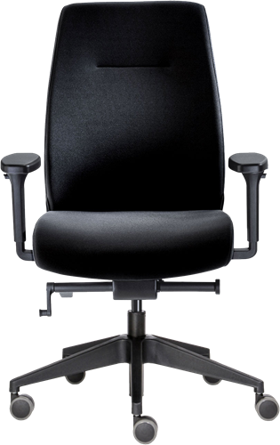 Meyer P4 Ergonomische bureaustoel, volle rug (zwarte uitvoering)