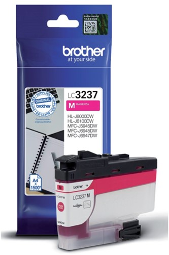 Inktcartridge Brother LC-3237M rood 1 Stuk