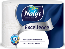 Nalys Excellence Maxi-Vel Toiletpapier In Papieren Verpakking 5-Laags 6 stuks