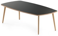 Timber tonvormige vergadertafel - 210cm x 120cm - verschillende kleuren mogelijk-2