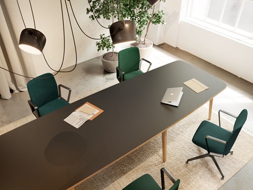 Timber tonvormige vergadertafel - 280cm x 120cm - verschillende kleuren mogelijk-3