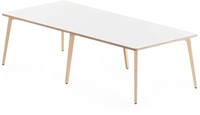 Timber tonvormige vergadertafel - 280cm x 120cm - verschillende kleuren mogelijk-2