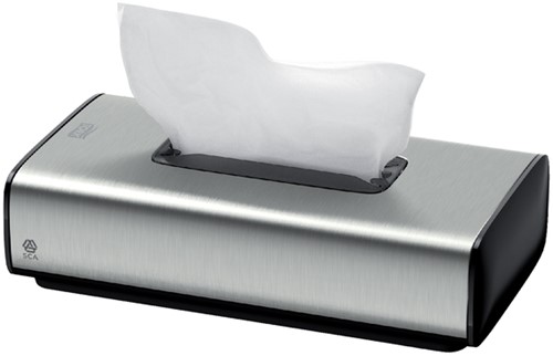Facial tissuedispenser Tork Image Line zilver 1 Stuk