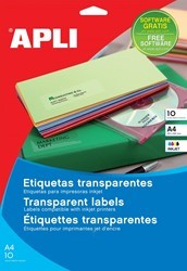 Etiquettes transparentes