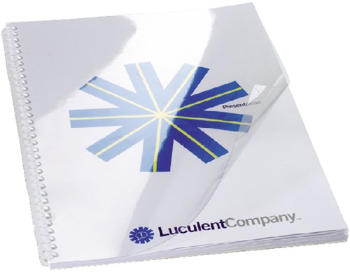 Voorblad GBC A4 PVC 300micron transparant 100 Stuk