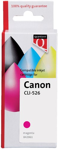 Inktcartridge Quantore Canon Cli-526 rood 1 Stuk
