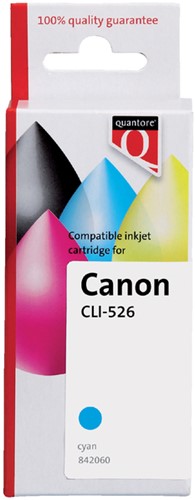 Inktcartridge Quantore Canon Cli-526 blauw 1 Stuk