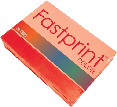 Kopieerpapier Quantore Colour A3 80gr felrood 500 Vel