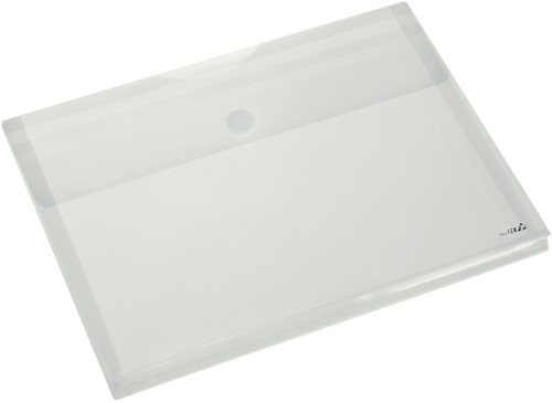 Enveloptas Europel A4 330x250x30mm dw PP trans wt 1 Stuk